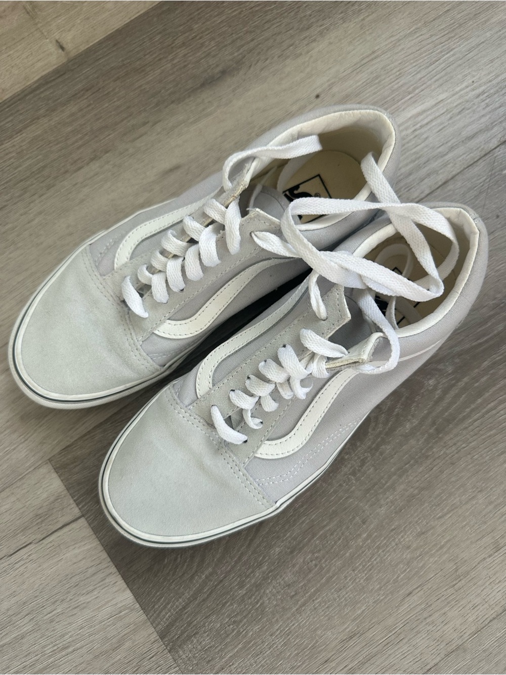 Vans Light Blue Suede Classic Old Skool Sneakers